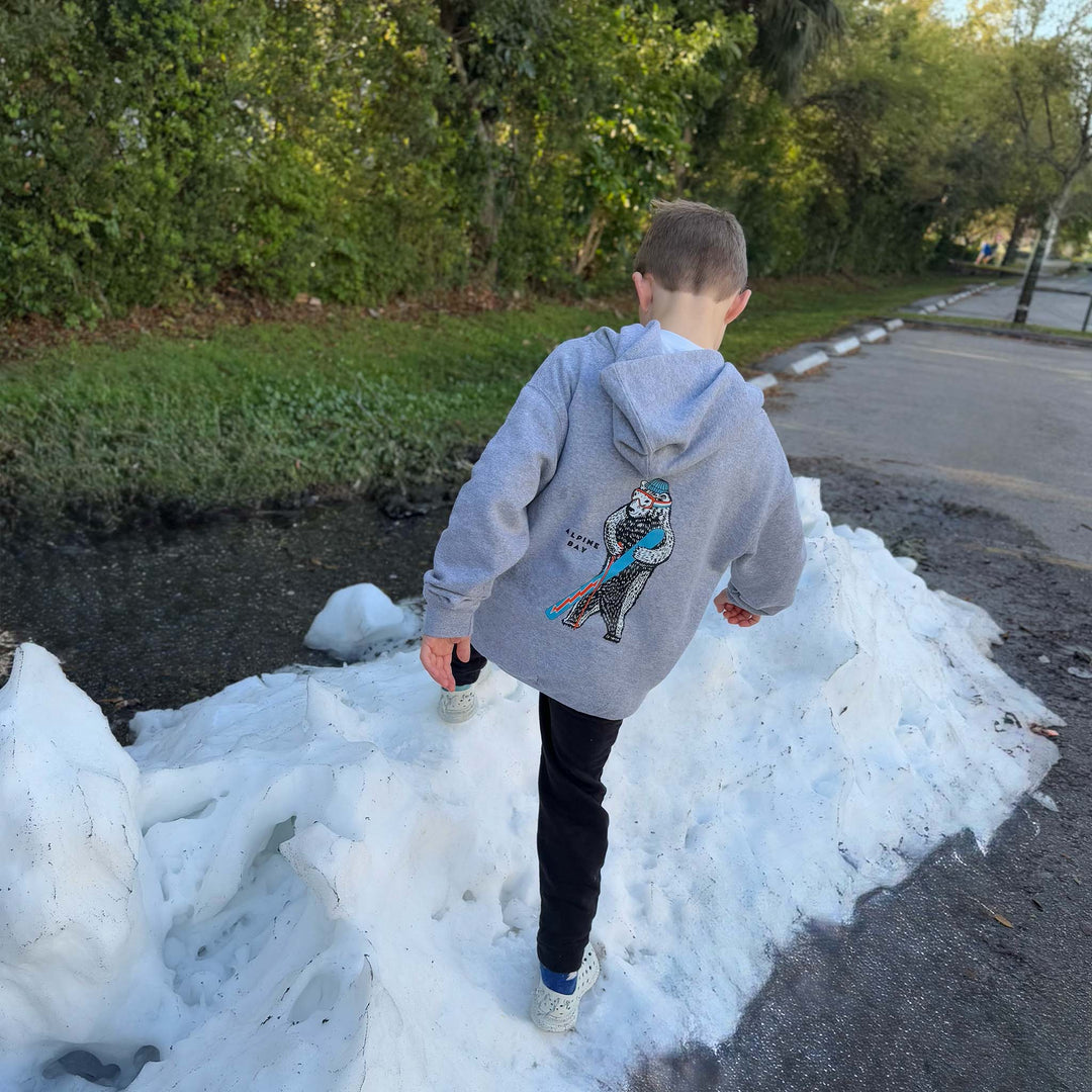 Brady Goes Skiing - Youth Hoodie