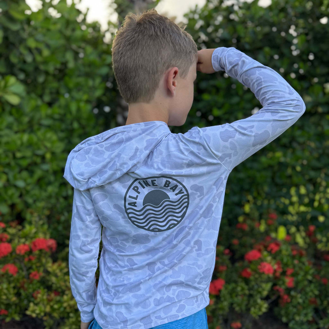 Sunny Waves Edition -  UV Long-Sleeved Youth Performance Hoodie