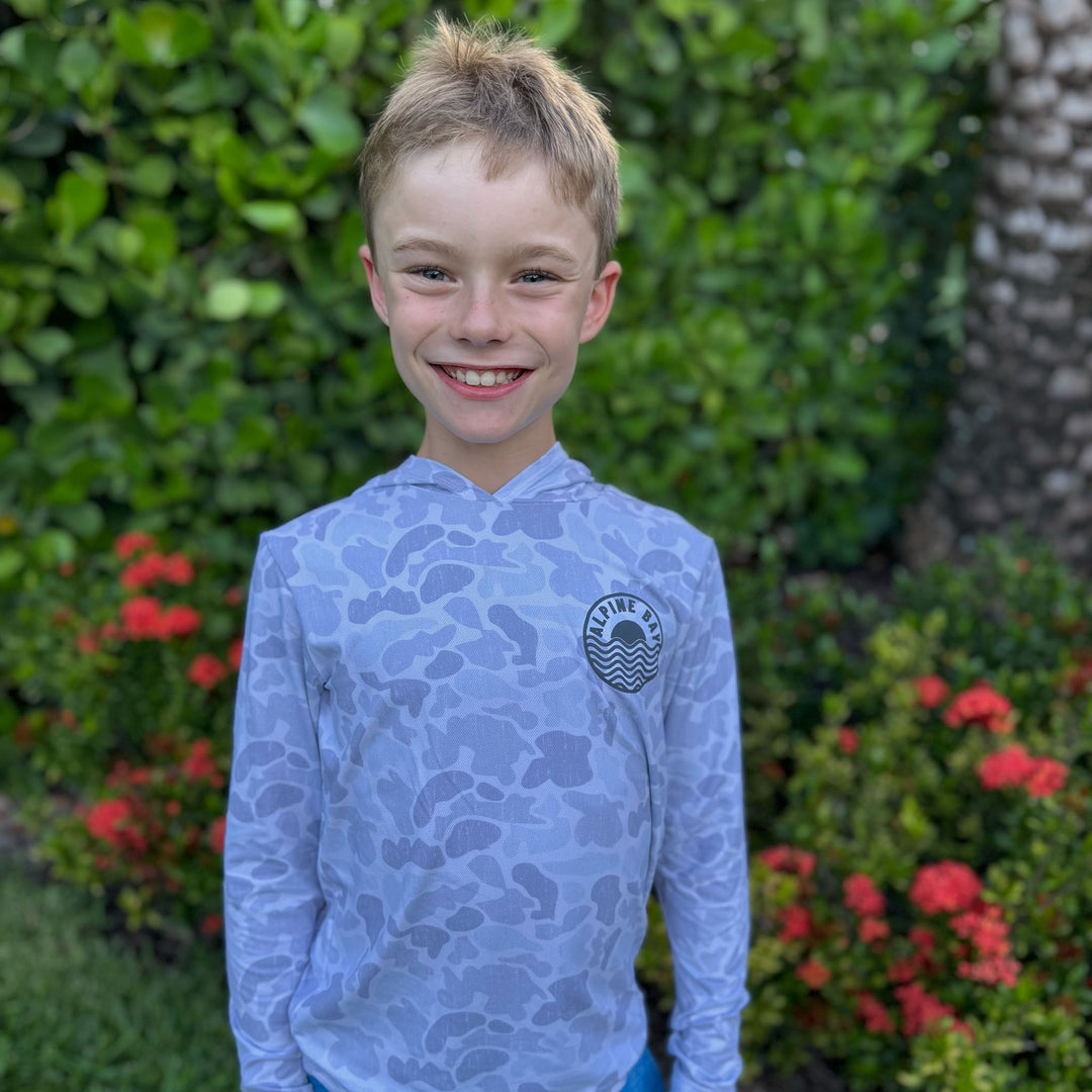 Sunny Waves Edition -  UV Long-Sleeved Youth Performance Hoodie