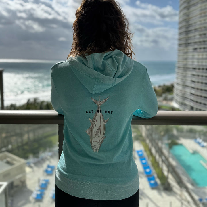 Tuna Time - Adult Melange French Terry Hoodie